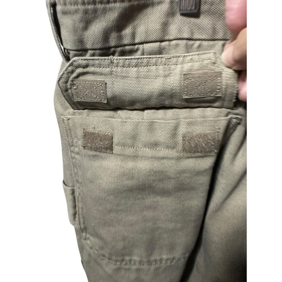 Duluth Cargo Pants Mens 42x30 Tan Relaxed Fit Workwear 8 Pockets - Picture 6 of 10